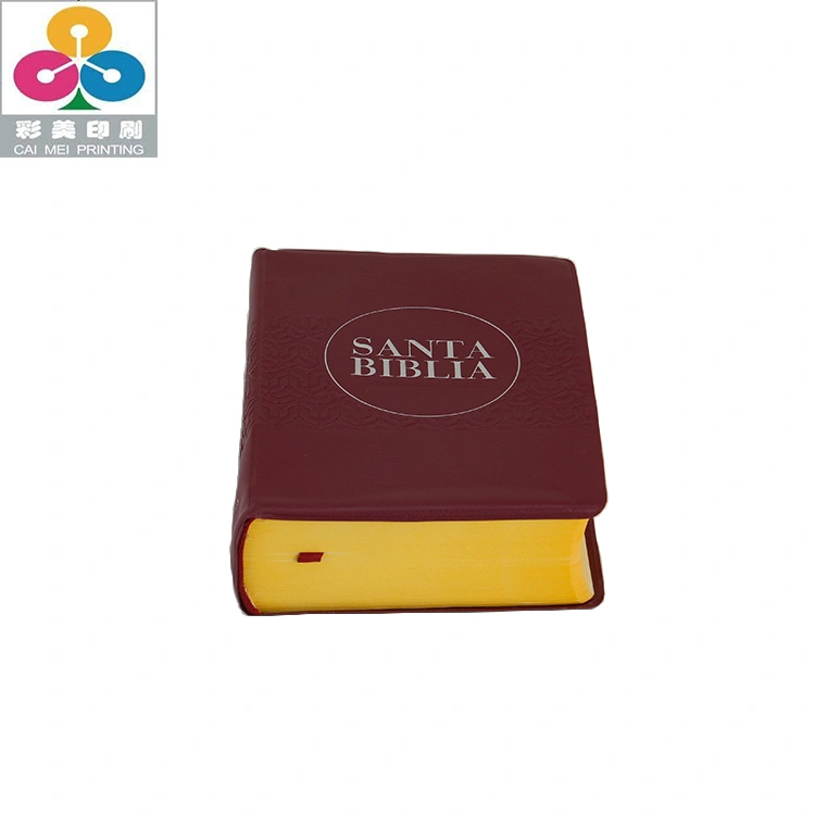 Custom Leather Book Cover Catholic Bible Printing Service