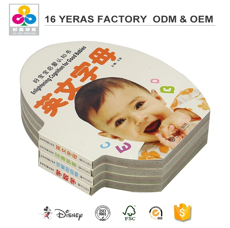 Eco coloring kids story book children cardboard book printing service