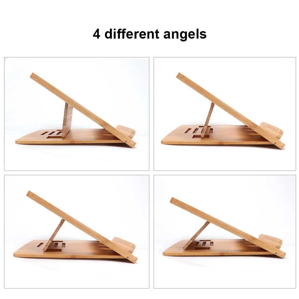 Bamboo Adjustable Portable Laptop Table Desk holder Stand