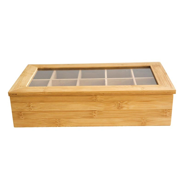 International Bamboo Wood Stacking Drawer Organizer Box