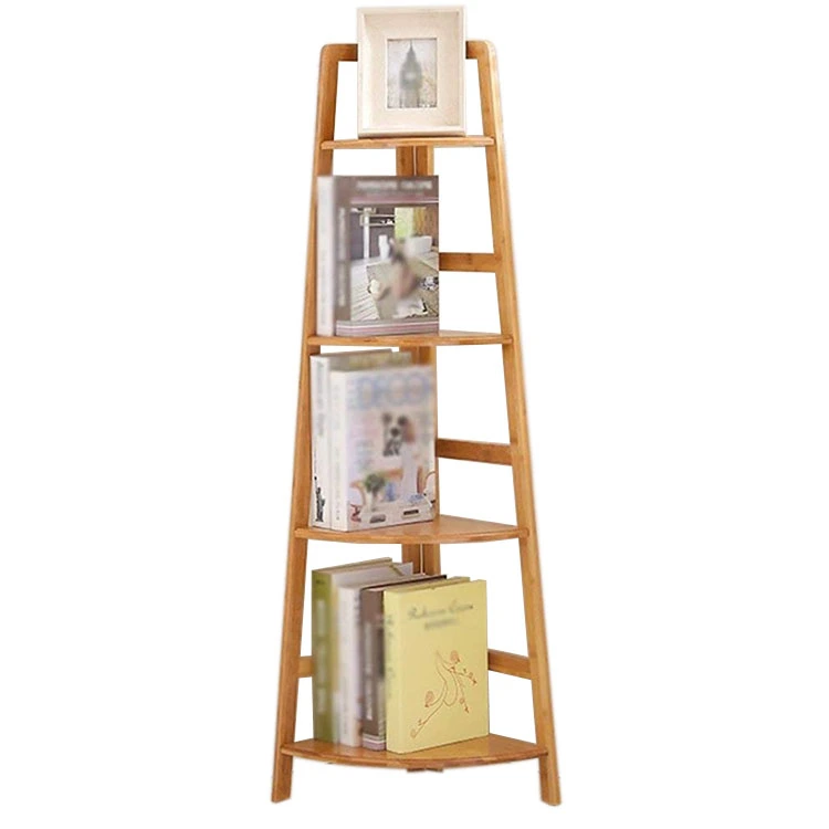 High Quality Customization Corner Rack Kids Bookshelf Wooden