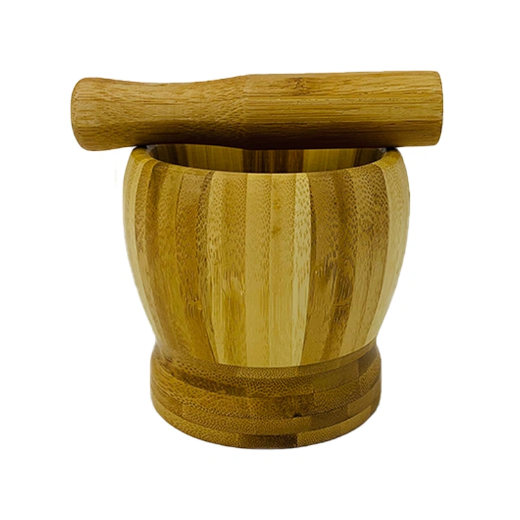 High Quality Home Kitchen Customization Natural Bamboo Garlic Mashers