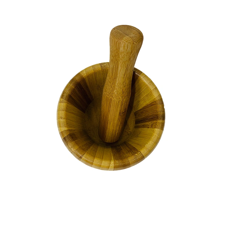 High Quality Home Kitchen Customization Natural Bamboo Garlic Mashers