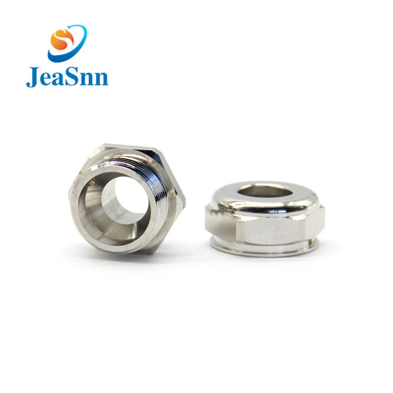 Precision Mechanical Machining Turned Parts Nickel plated Hex Nuts