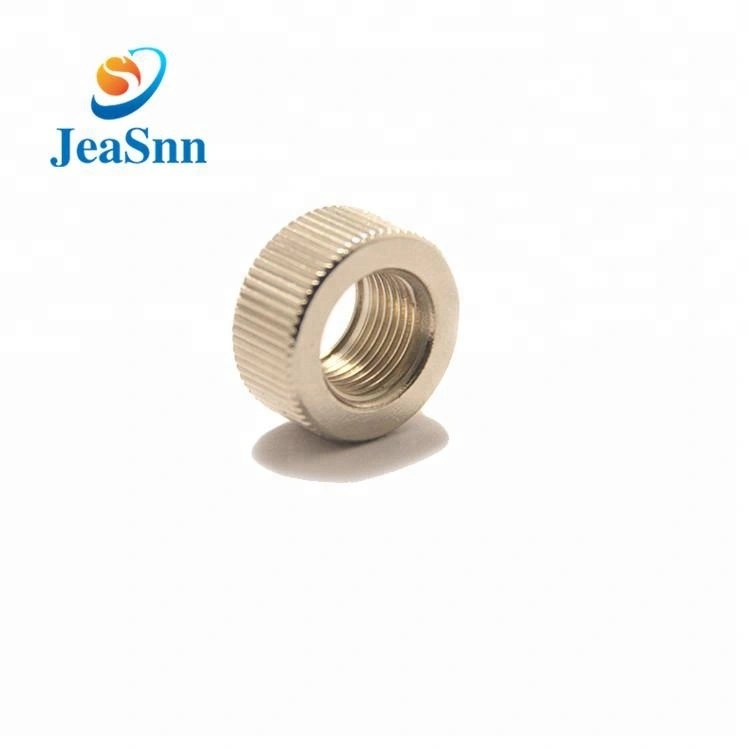 Custom high precision round threaded Aluminum Knurled Thumb Nut