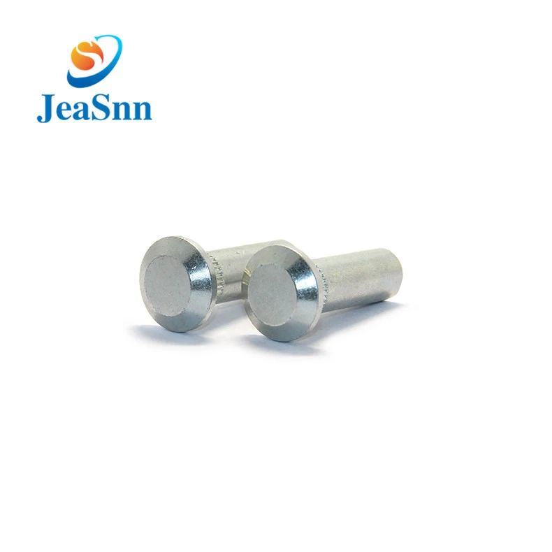 Steel Flat Head Zinc Plating Semi Tubular Rivet Supplier