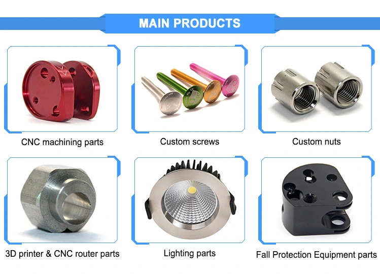Custom 5 Axis Machining Services Aluminium Anodized Precision CNC Machining Parts for CNC Router