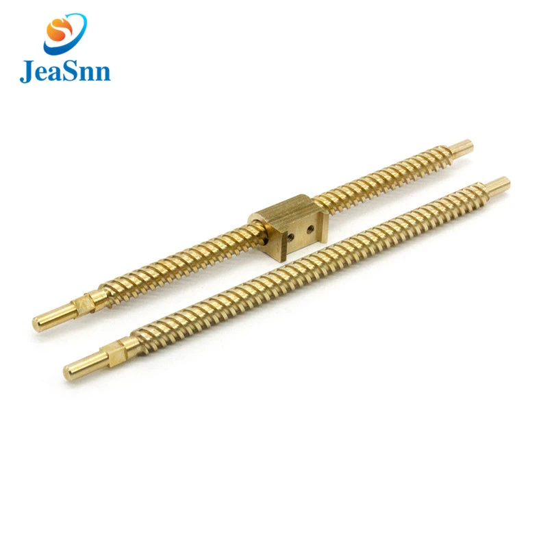 custom 3d printer brass ball screw threaded rod brass in china