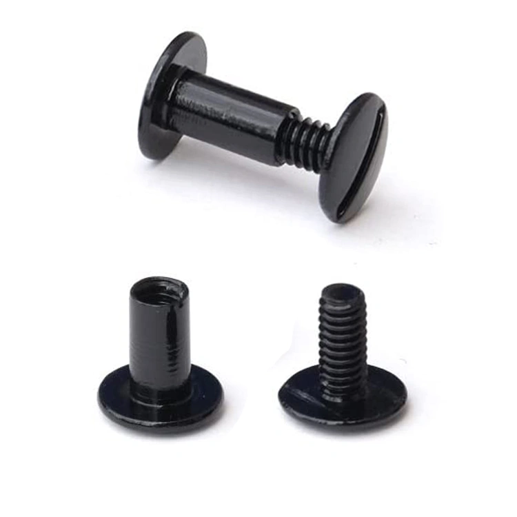 China screw manufacture black chicago screws for leather