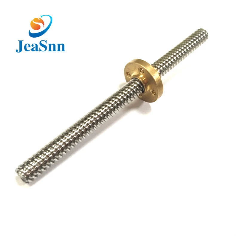 China manufacturing 8mm 14mm 25mm 400mm trapezoidal thread rods cnc lathe 1605 ball screw and nut trapezoidal T8 lead ball screw