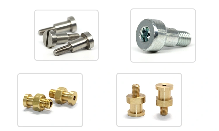 Wholesale custom m2.5 m4 flat step screw buttons stainless steel shoulder bolts precision socket shoulder screws