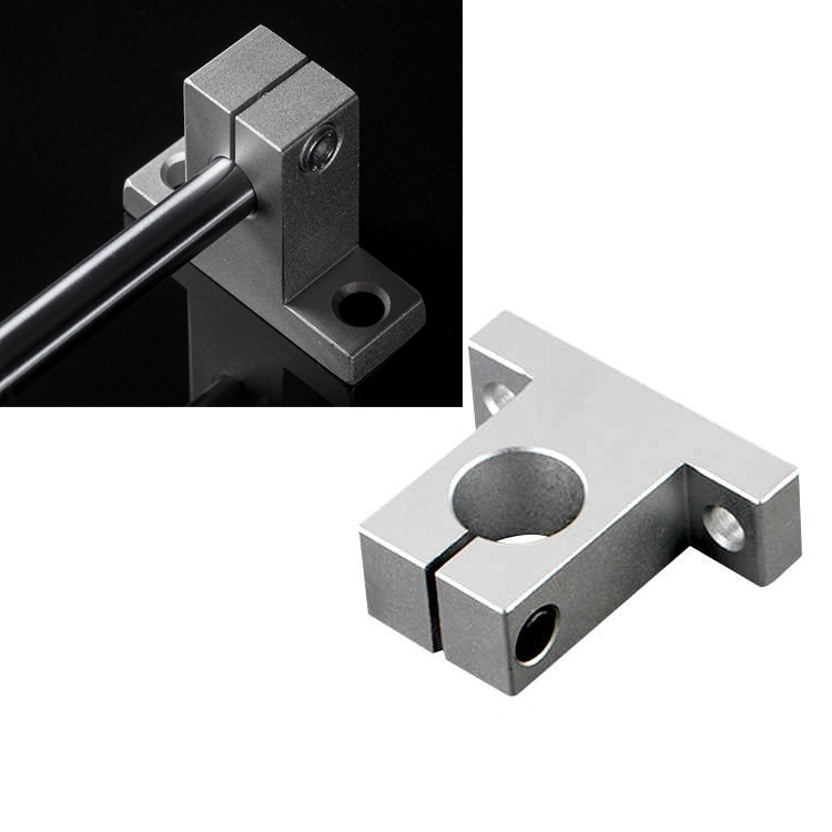 Linear optical axis vertical support aluminum alloy bearing frame polished rod holder linear rail shaft support