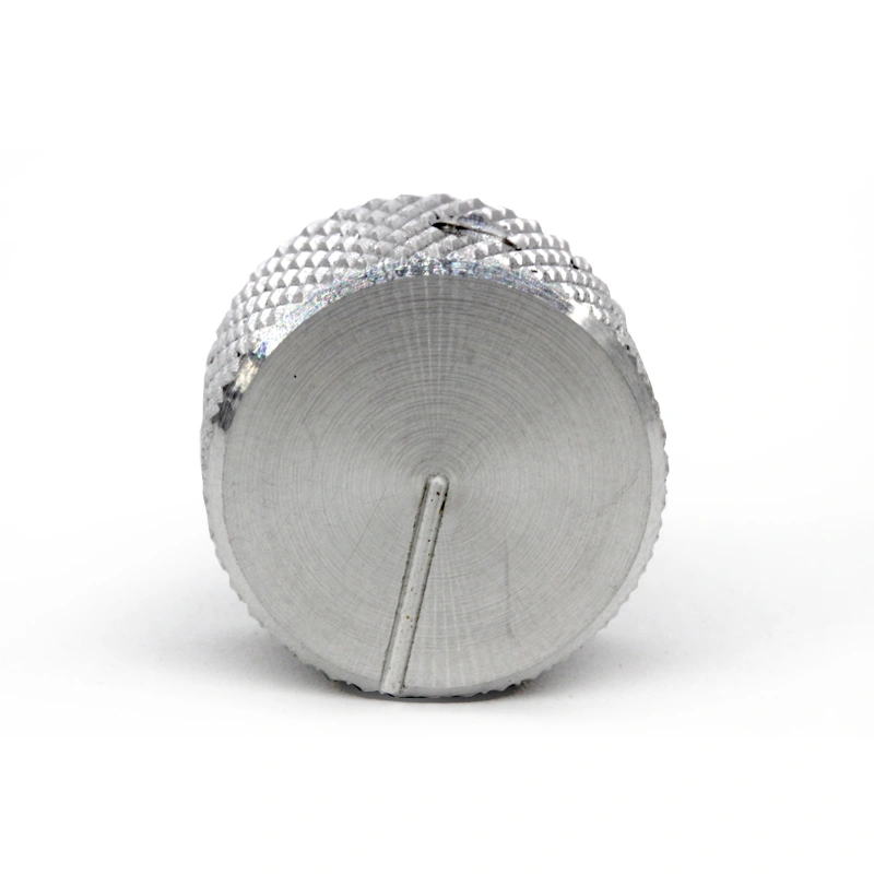 Factory customized straight knurl aluminum knob