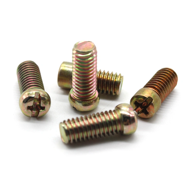 Steel terminal screw zinc plated electrical meter screw brass sealing screws