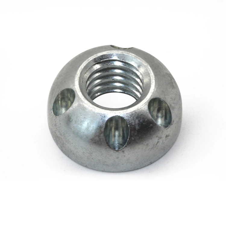 m8 m5 m4 anti theft stainless steel security nuts with zinc plated