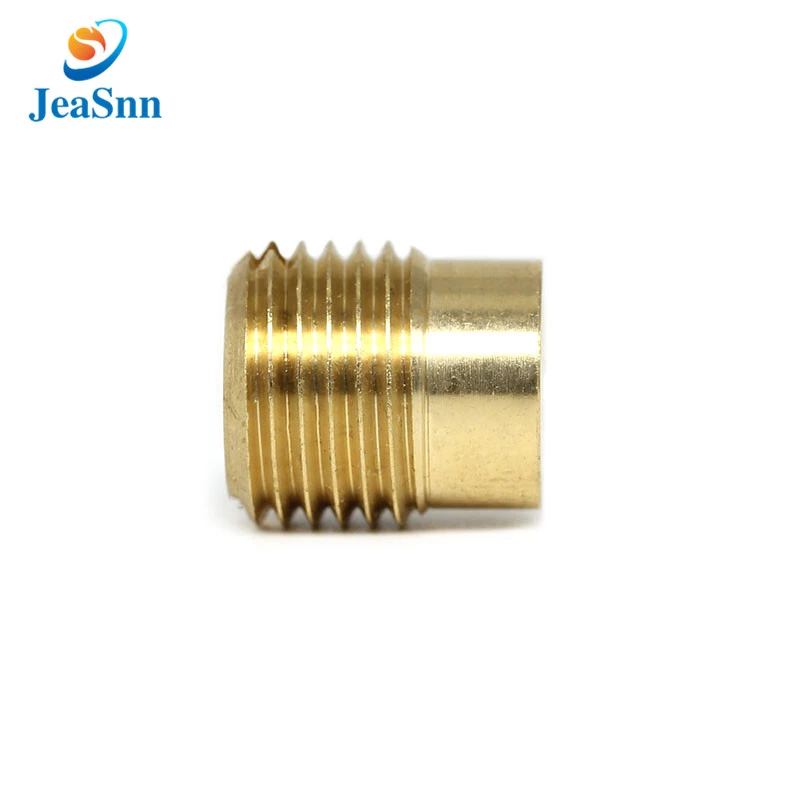 CNC Lathe Machining Small Brass Parts Sotted Thread Dowel Pin