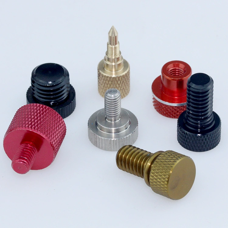 Custom aluminum stainless steel brass thumb screw m12 m10 m8 m6 m5 m4 m3 m2 knurled thumb screw