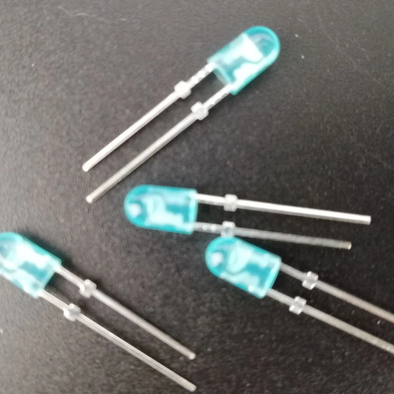 Blue 3mm DC12v round led diode