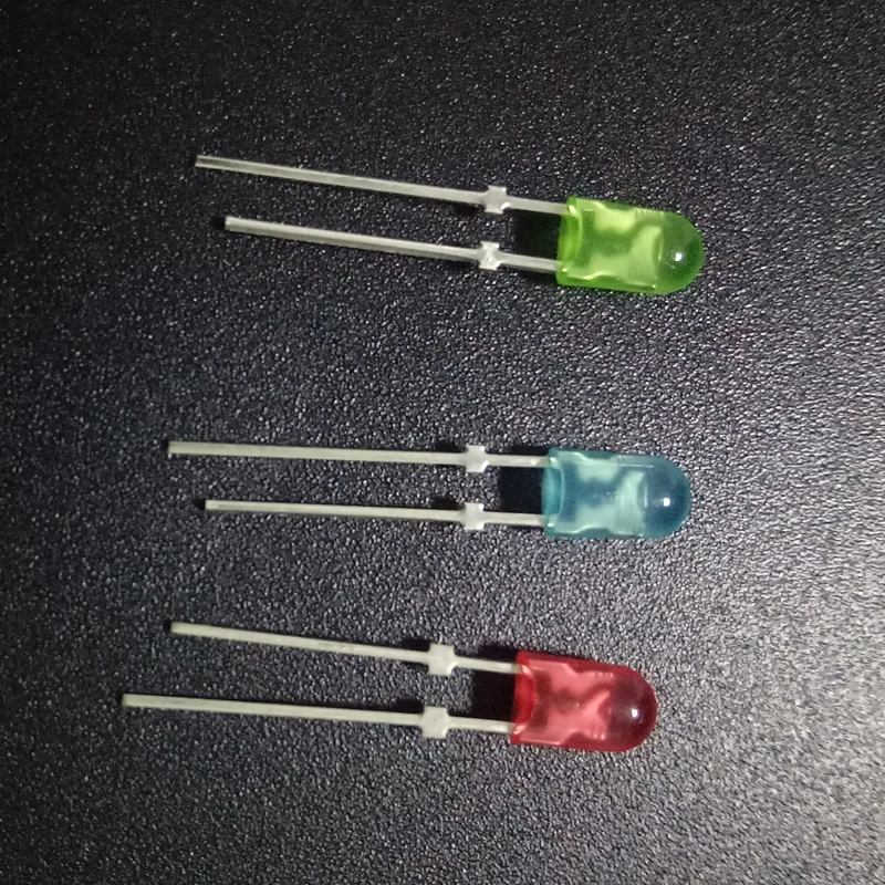High quality 346 546 3mm 5mm red blue green dip oval led diode 2 years warranty