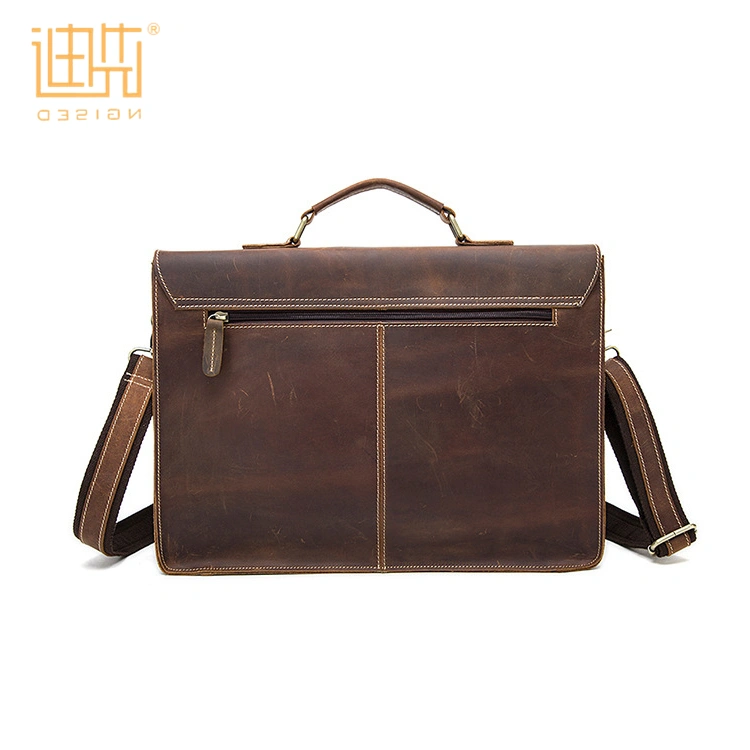 Profession design multipurpose cowhide leather handbag briefcase