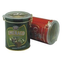 wholesale food grade cookies biscuit storage tin box with handle
