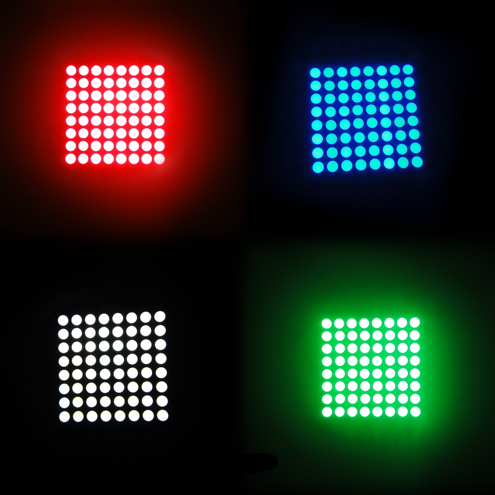 RGB full color 8x8 dot matrix led display 3mm