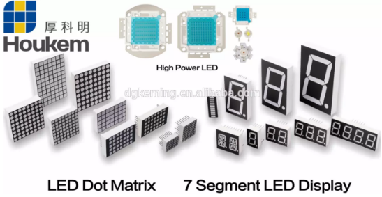 Common cathode and common anode LED matrix polarity design