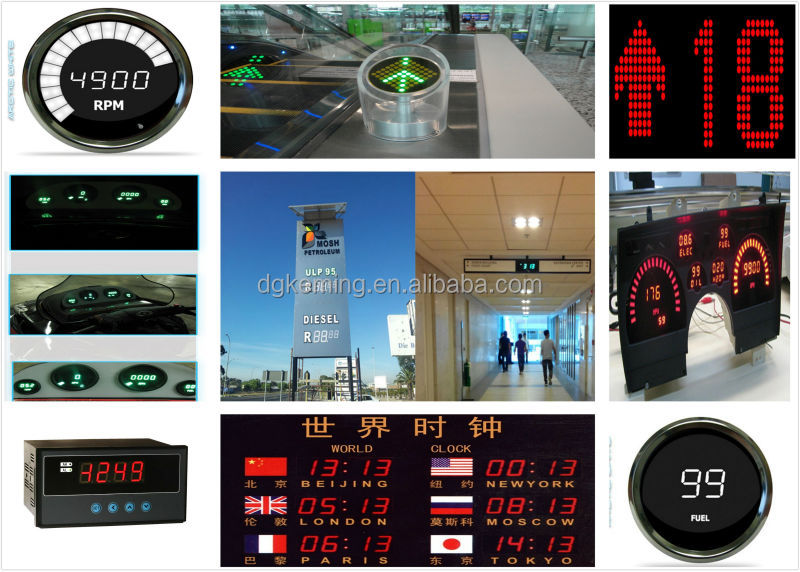 Super red LED brightness performance of 8x8 matrix display