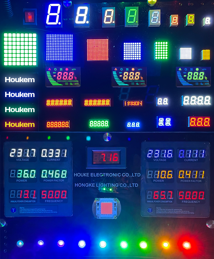 Common anode and common cathode options for LED Matrix Display module
