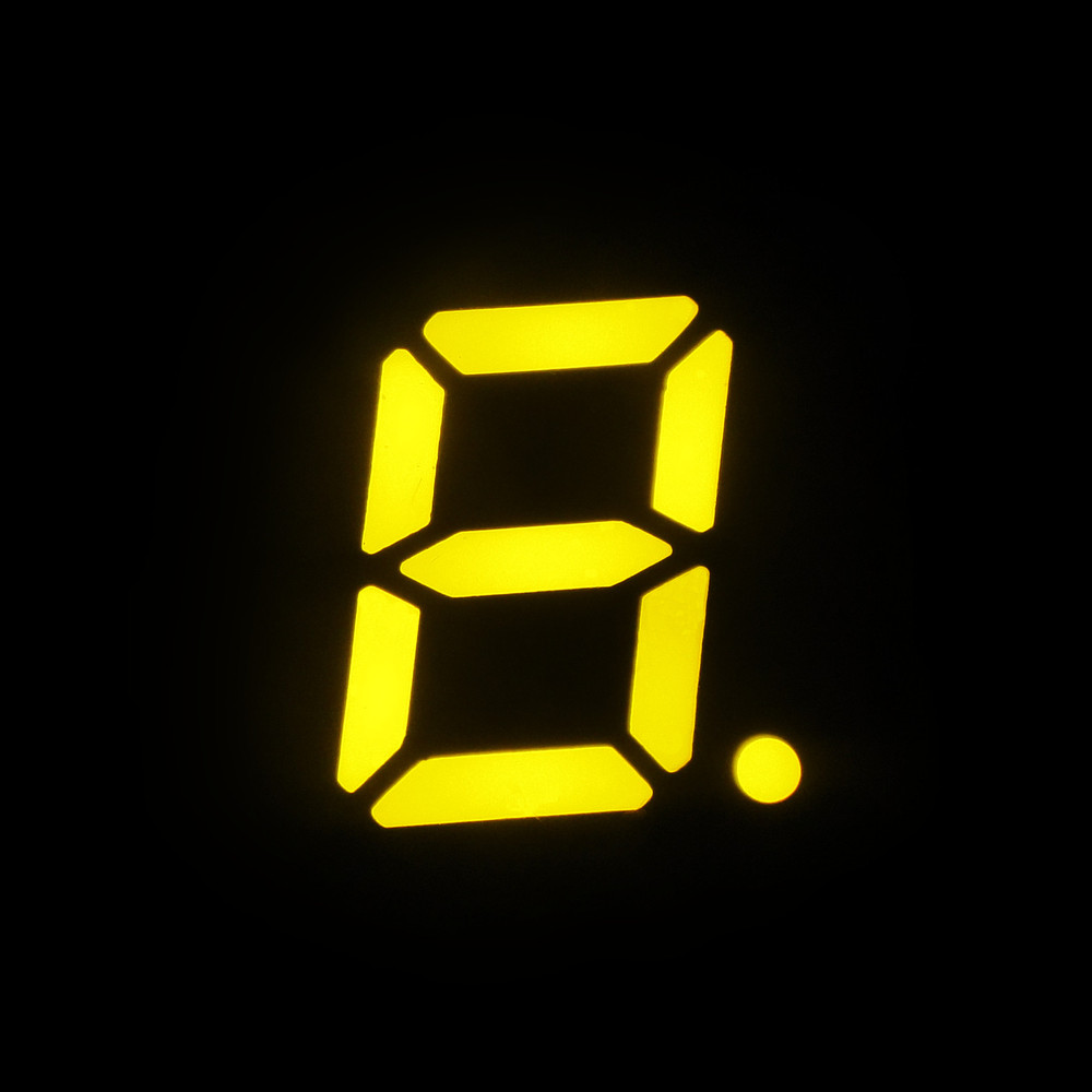 smd package 0.2 inch ultra thin single digit led 7 segment led smd display