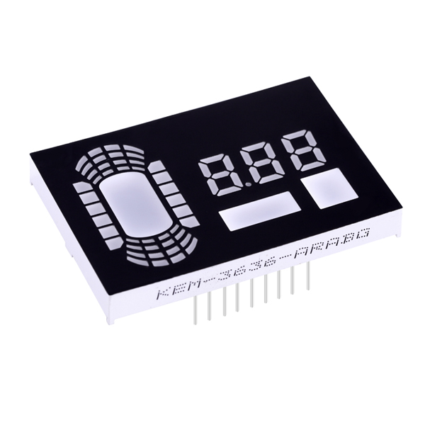 Custom alphanumeric LED display with customized digit height