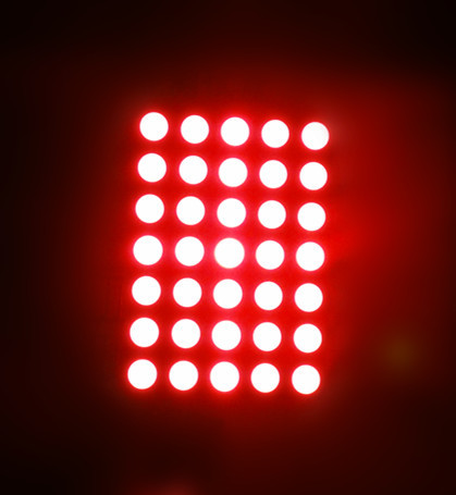 7057 dot matrix display red 7x5 led matrix 1.9mm 20x20