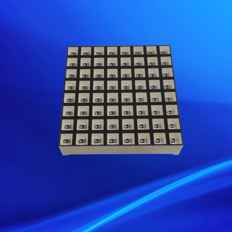 common cathode green 3mm square 8x8 dot matrix,8*8 led matrix square
