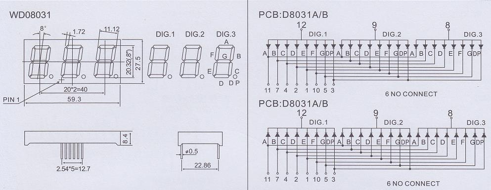 0.8 Inch Led Display