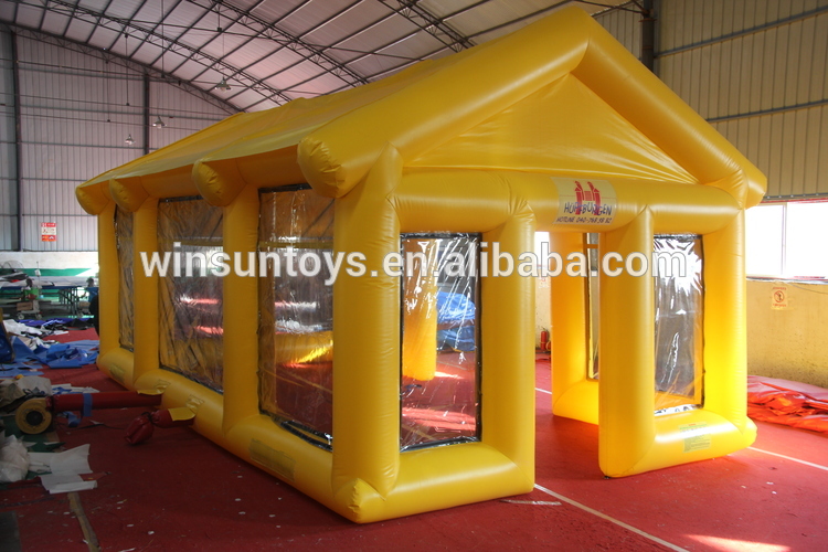 inflatable tent transparent