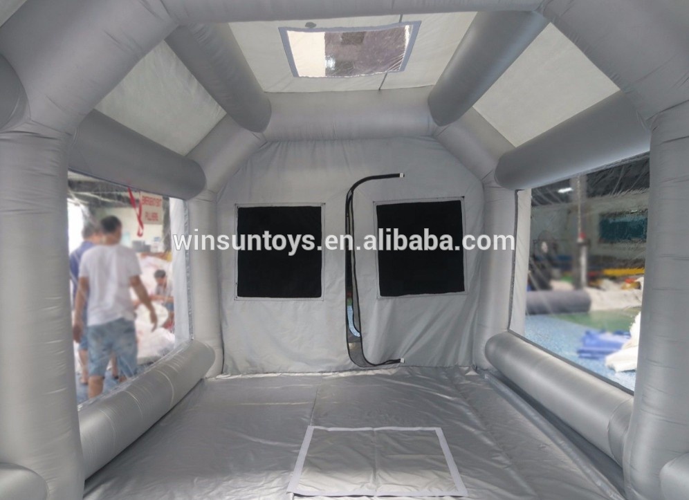 portable inflatable spray paint tent