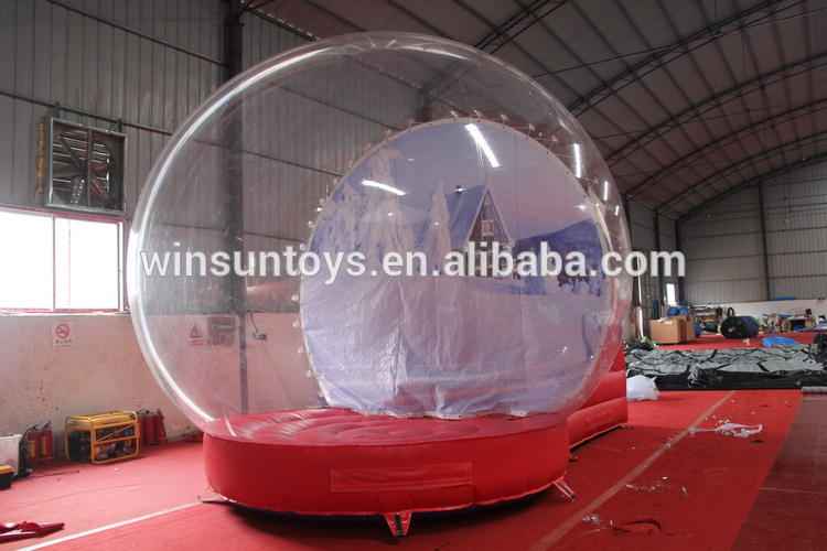 Christmas air blown inflatable snow globe