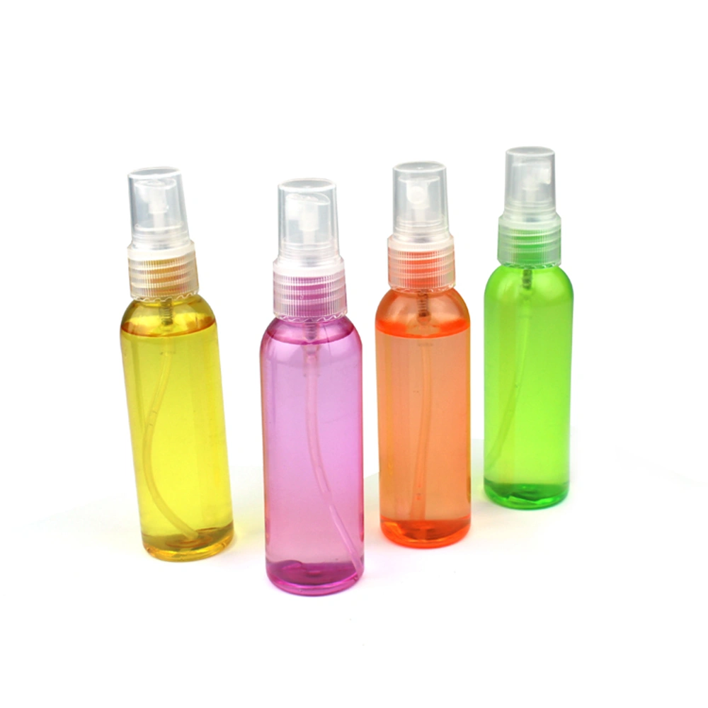 transparent plastic spray bottle