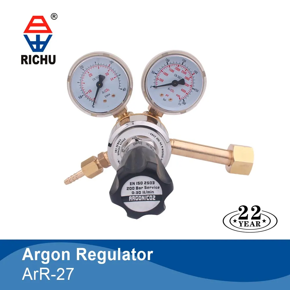 Argon gas pressure regulator with mig tig machine