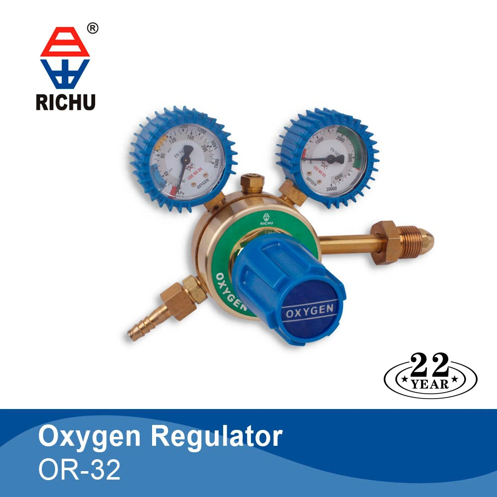 Professional Double Stage Acetylene Regulator With 2 Gauges