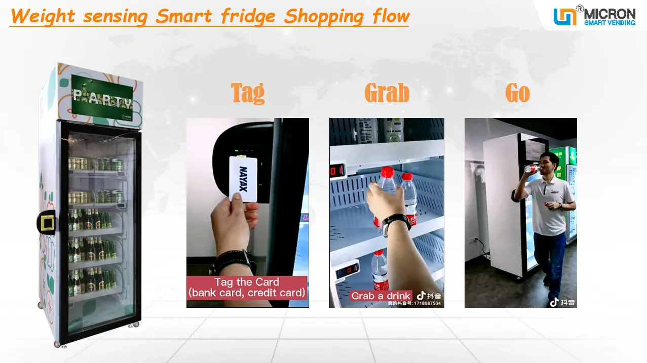 frozen smart fridge vending vegetable vending machine