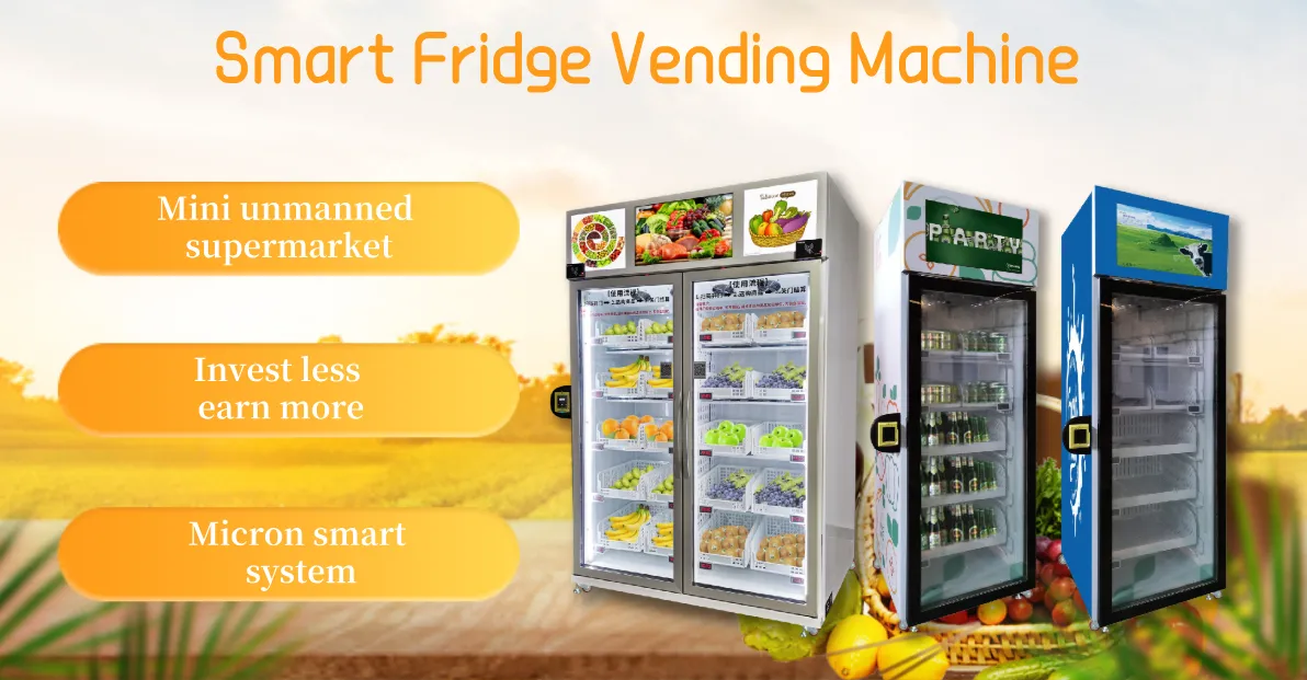 frozen smart fridge vending vegetable vending machine