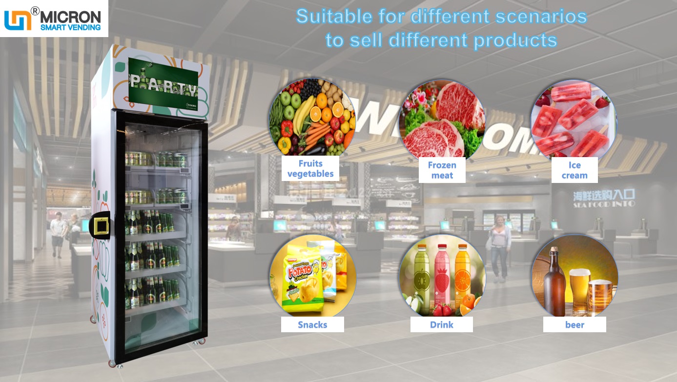 frozen food vending machine smart fridge vending machine