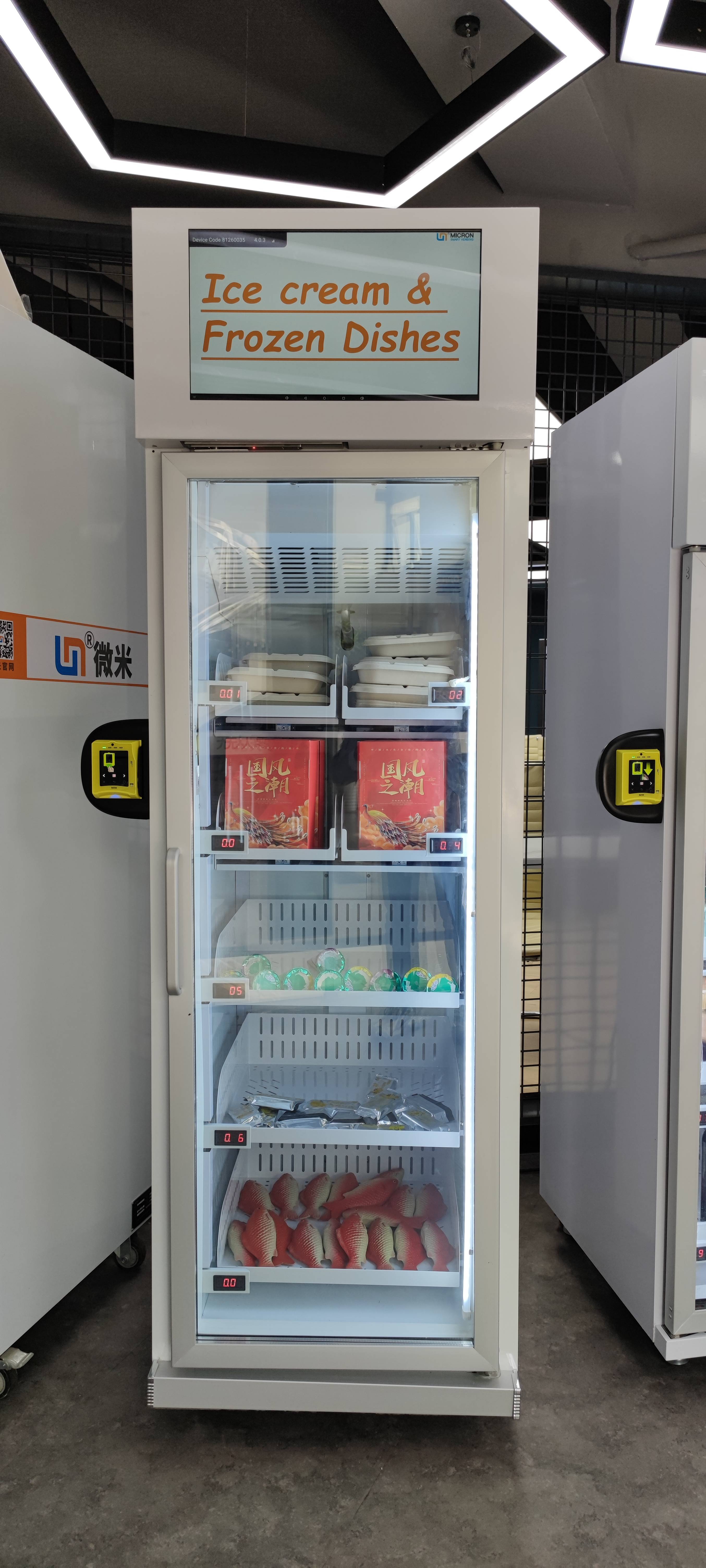 frozen food vending machine smart fridge vending machine