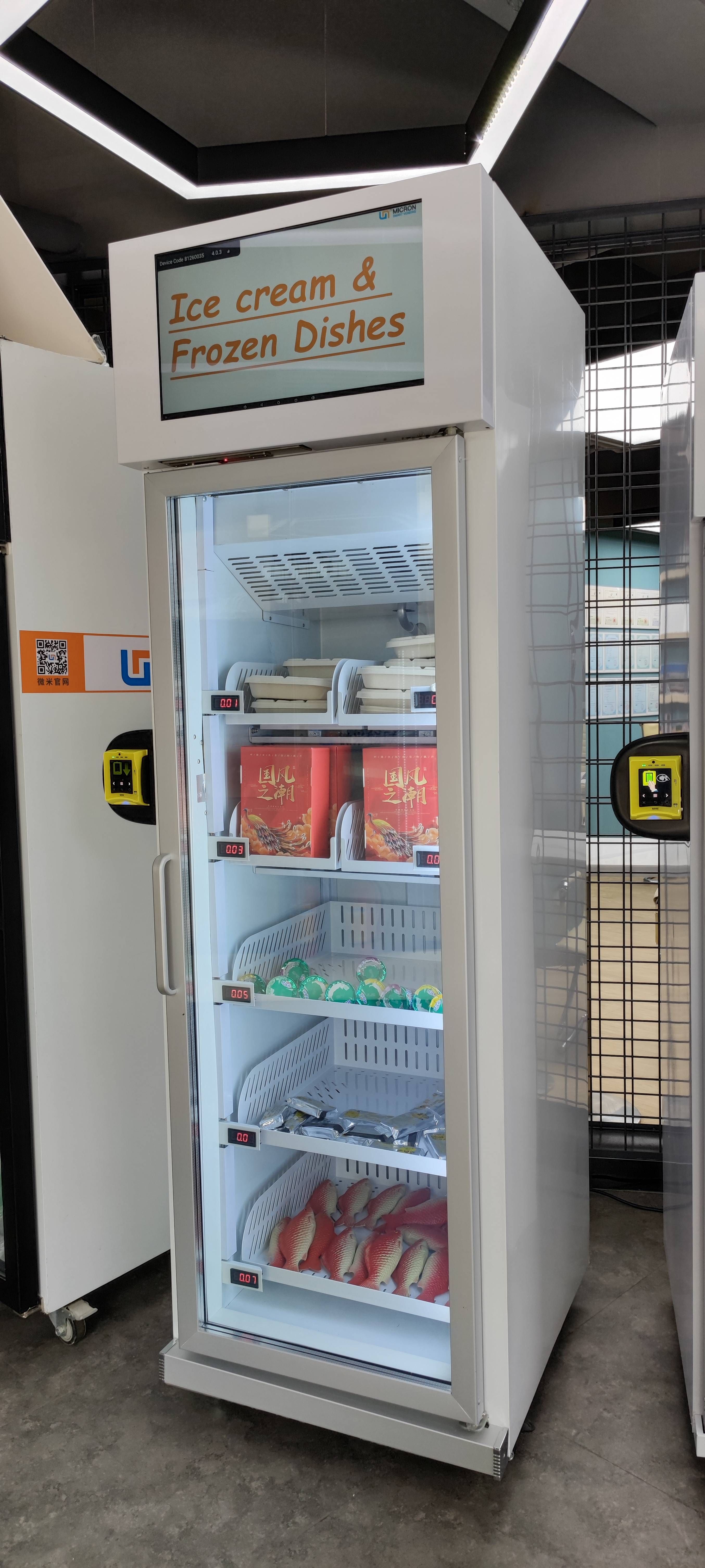 frozen food vending machine smart fridge vending machine