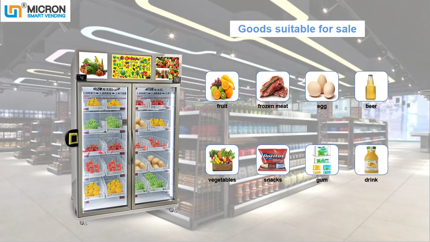 smart retail fridges vending machine for sale yogurt
