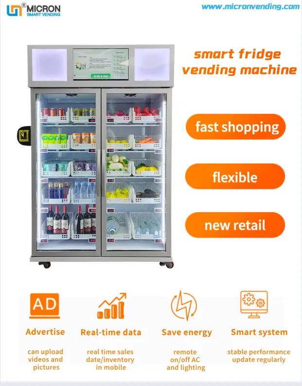 smart retail fridges vending machine for sale yogurt