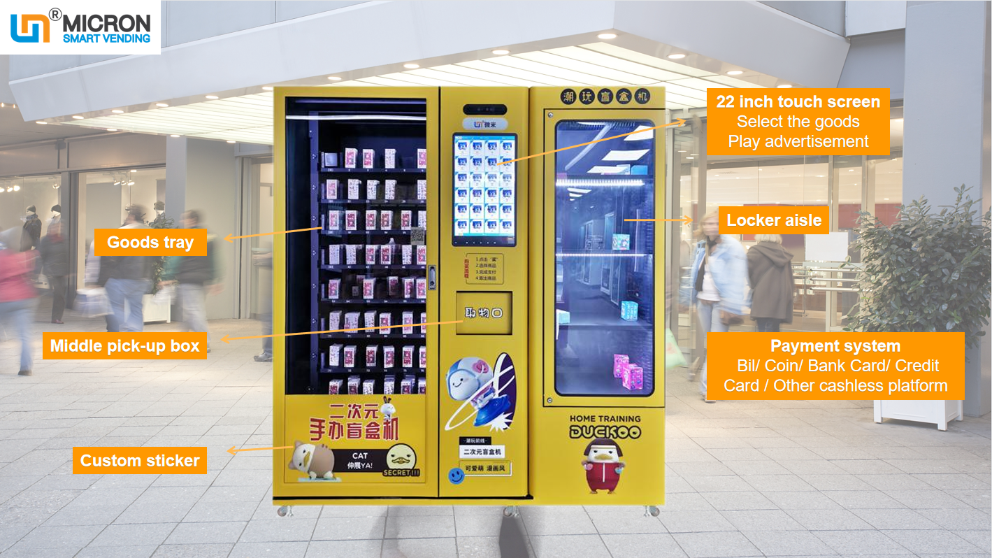 large-capacity toy vending machine blind box touch screen