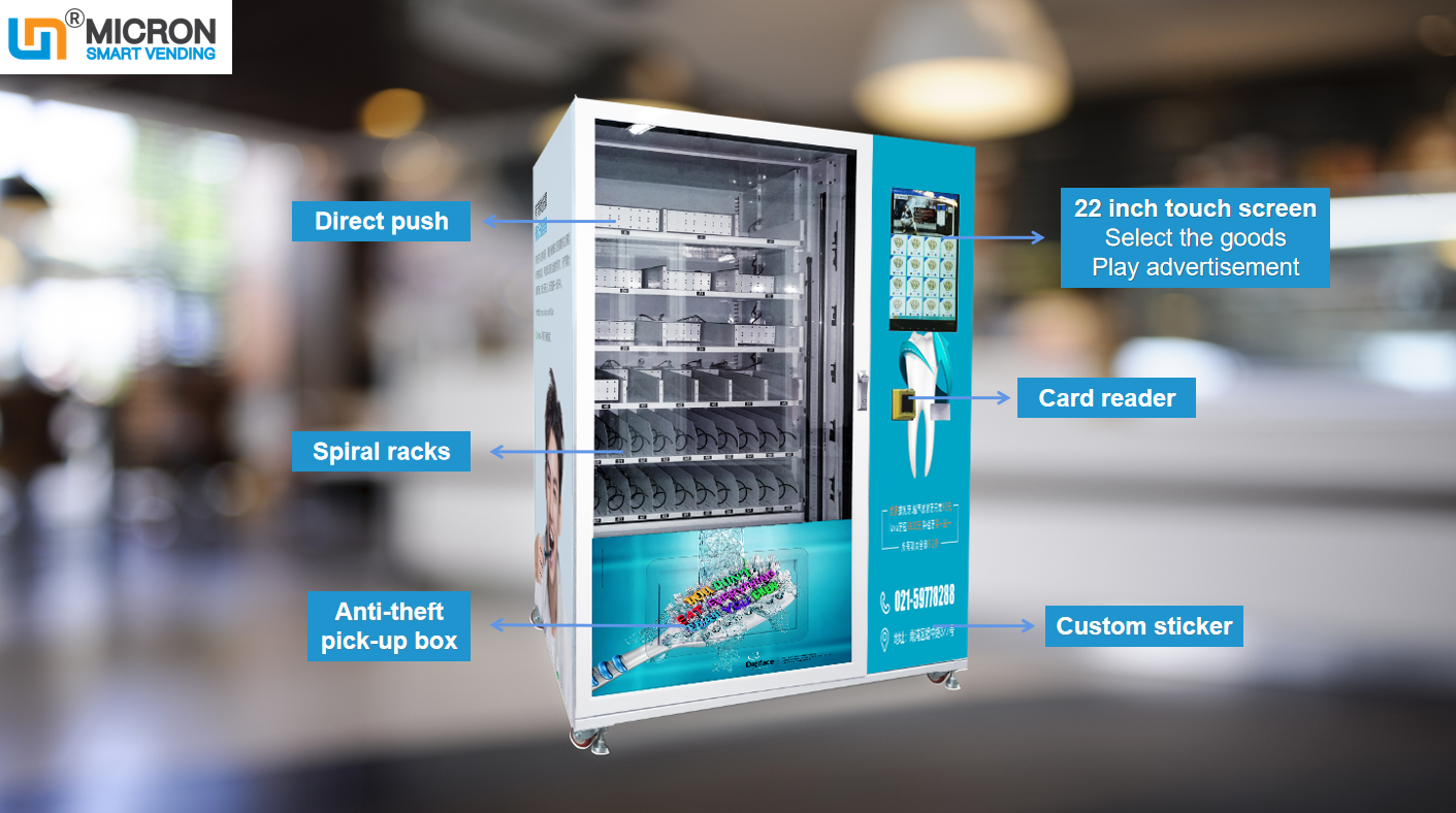 wholesale toothbrush vending machine with smart system