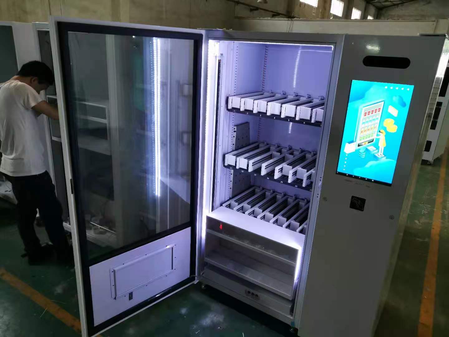 glass bottle alcohol wine vending machine with elevator